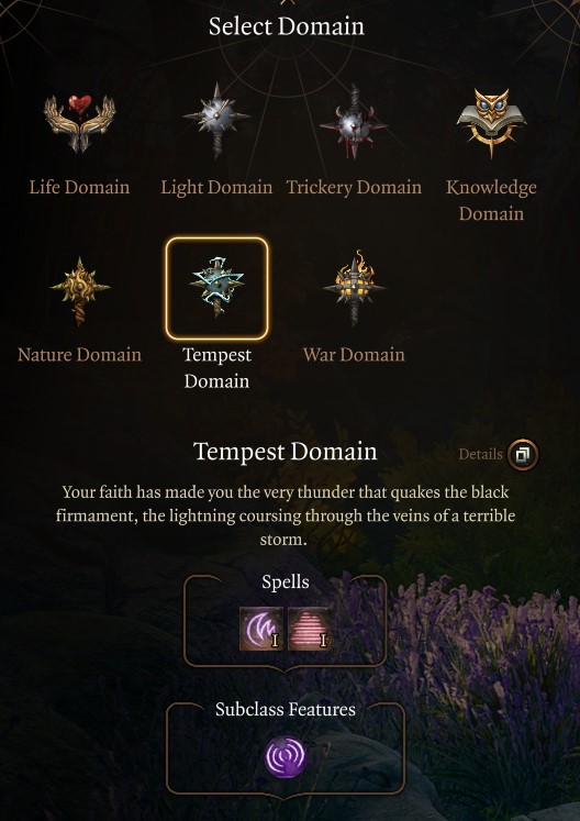 What is tempest cleric bg3 class? Key features and perks!