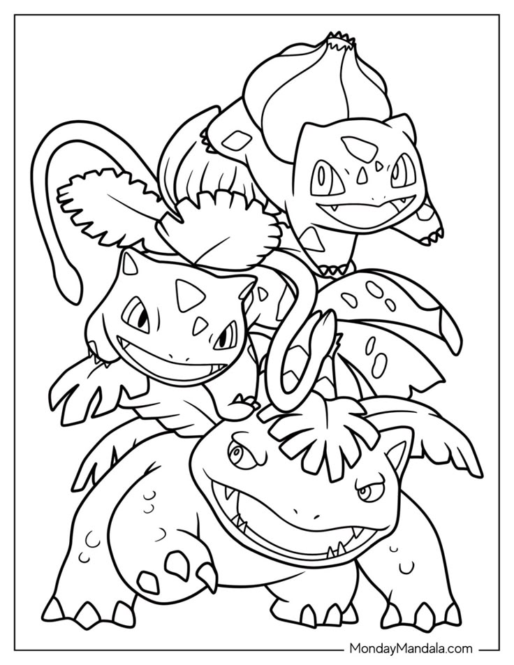 Where to Find Free Bulbasaur Coloring Page Printable Downloads Here