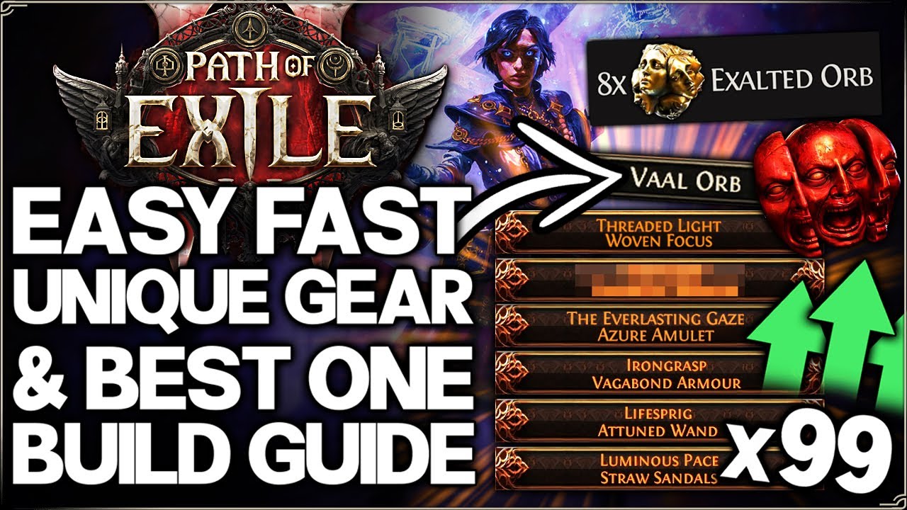 Path of Exile Onslaught Unique Items? How to Find Rare Gear Quick