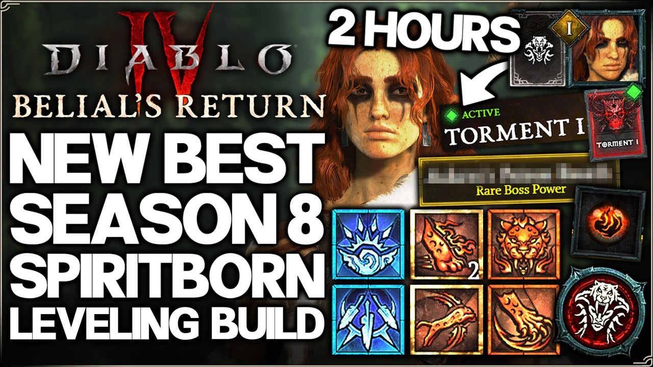 Spiritborn Leveling Build Diablo 4 How To Level Fast And Easy Guide