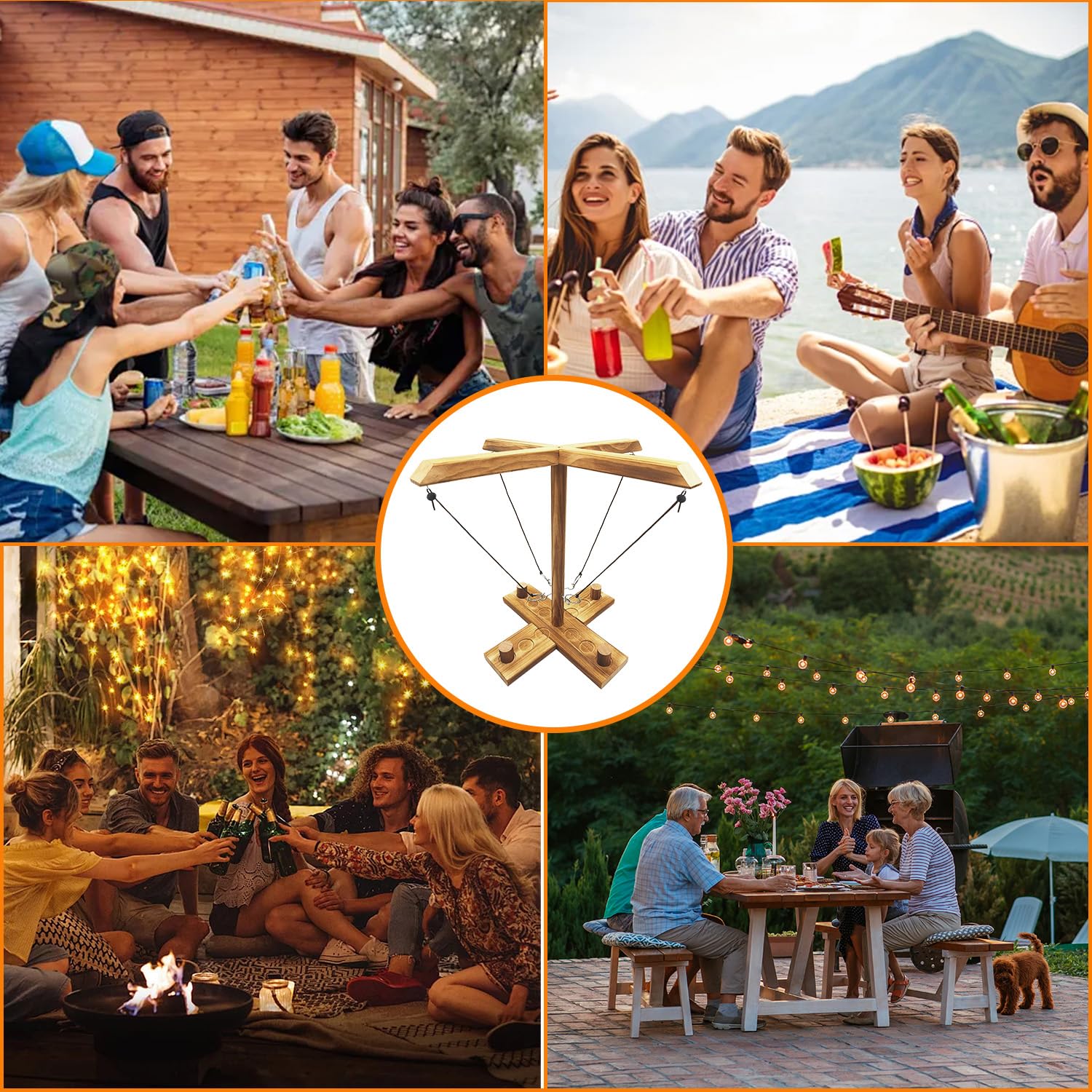 Setting up your hook and ring game fast outdoor family fun