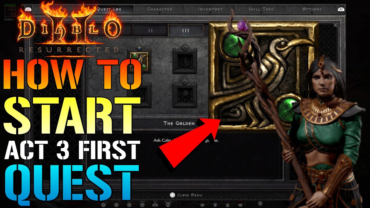 Diablo 2 Act 3 quests walkthrough for beginners