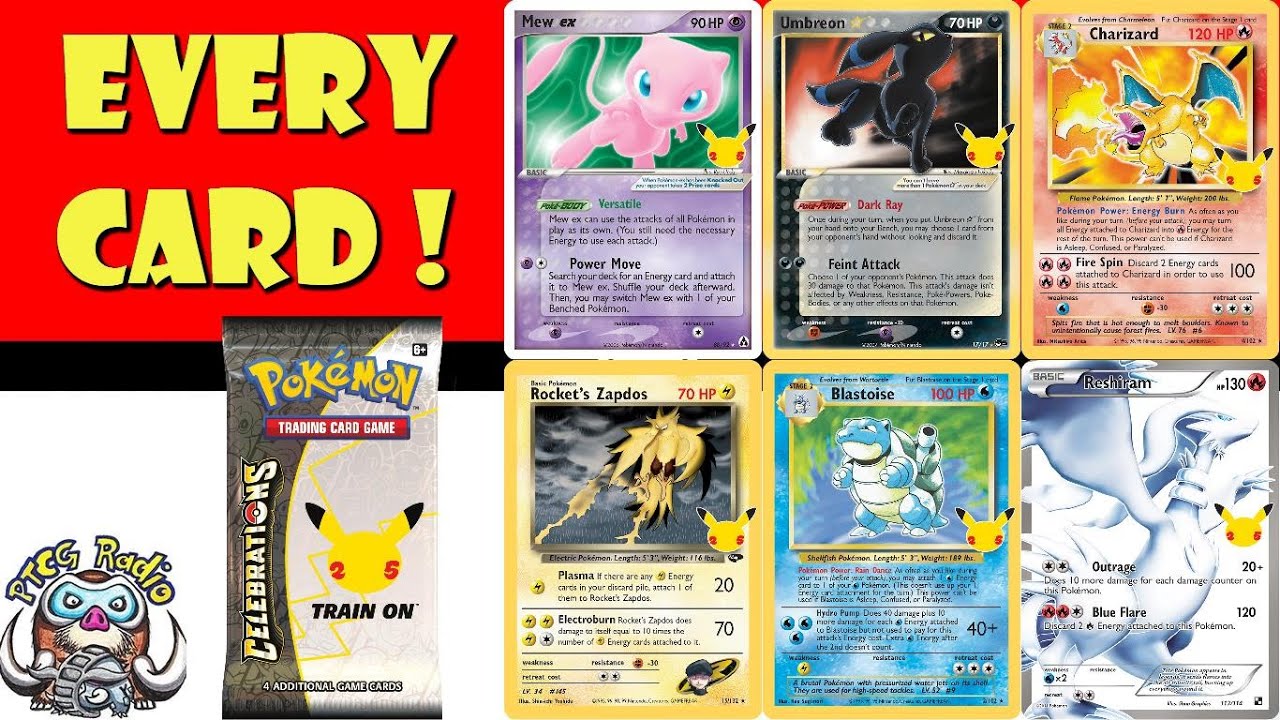 How to collect Pokemon Celebrations card list? Simple steps for beginners.