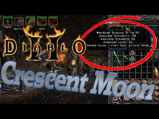 How to Make Crescent Moon Diablo 2 - Easy Runecrafting Steps