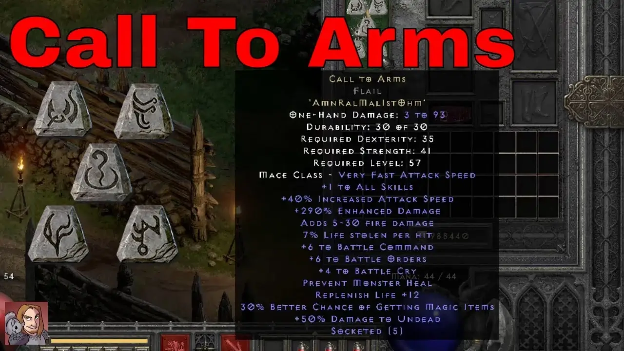 Diablo 2 Call to Arms vs other runewords see which is better