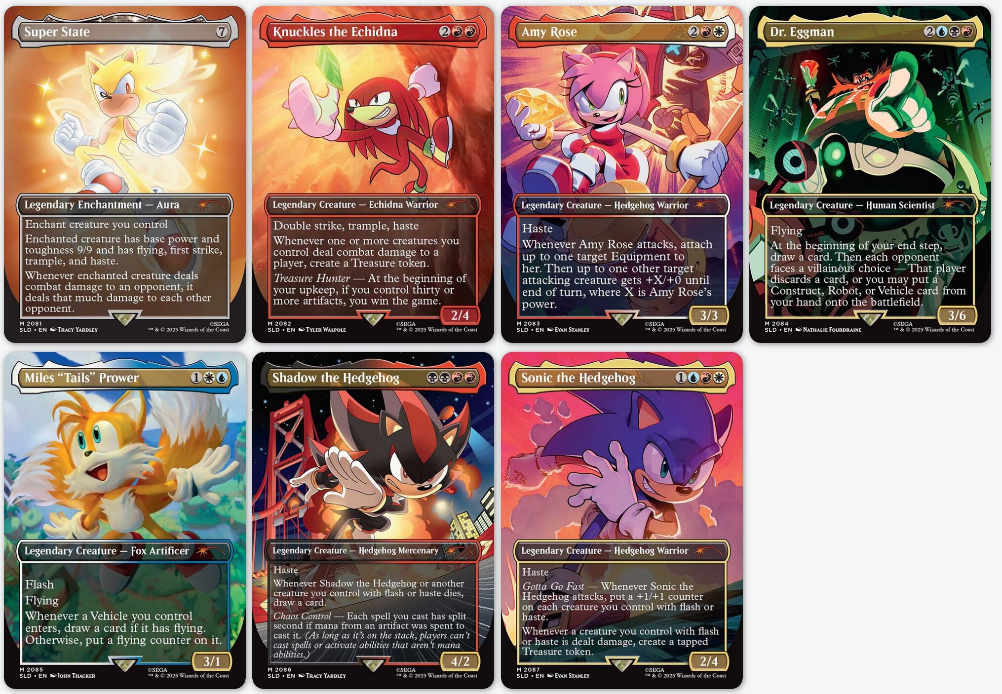 What Cards in MTG Sonic Secret Lair Drop? See All 12 Now!