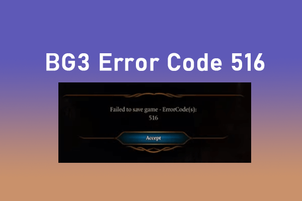 Troubleshooting BG3 Game Failed To Save Code 516 Expert Tips