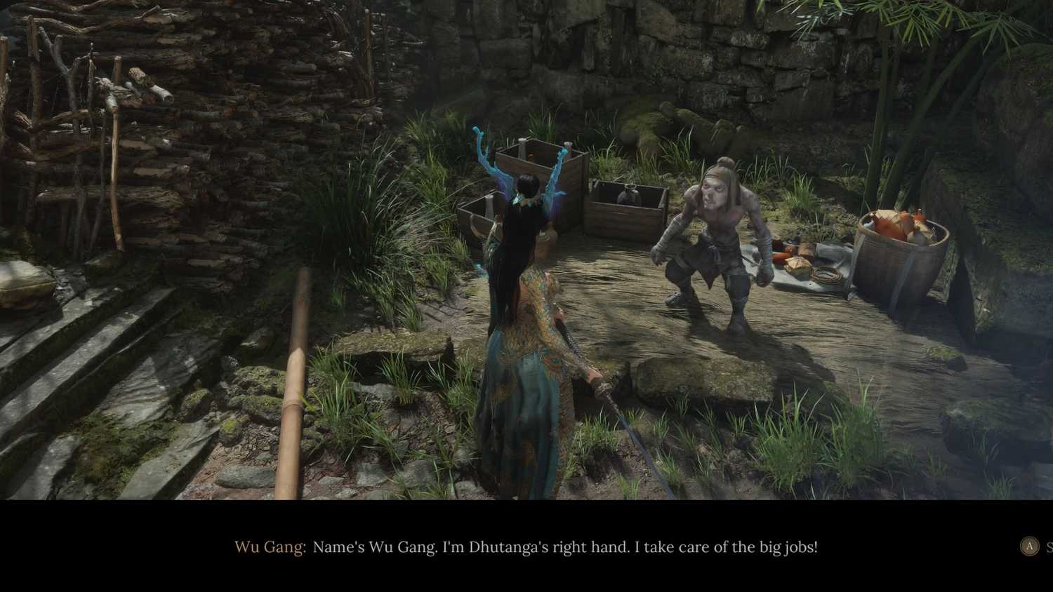 How to locate where to take golden bowl in Wuchang Fallen Feathers Wu Gang quest.