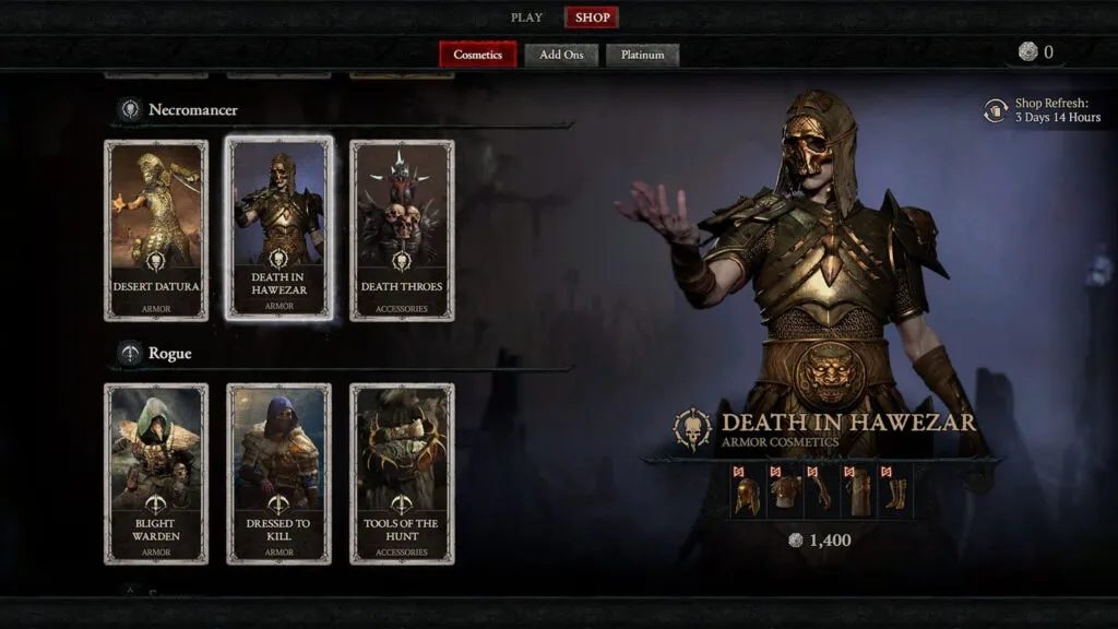 Diablo 4 Cosmetics: How to Get Free Skins vs Premium Shop Purchases