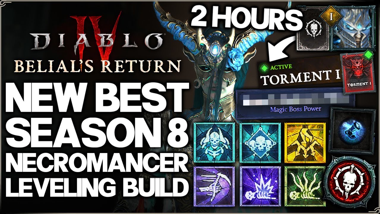 Diablo 4 Season 8 Necro Leveling Build How To Level Fast Top Tips Inside