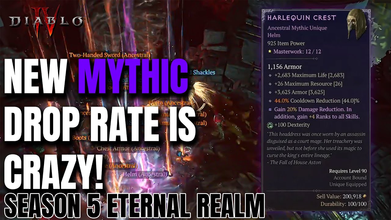 Diablo 4 Mythic Unique Drop Rate How Long? Save Time With These Tricks