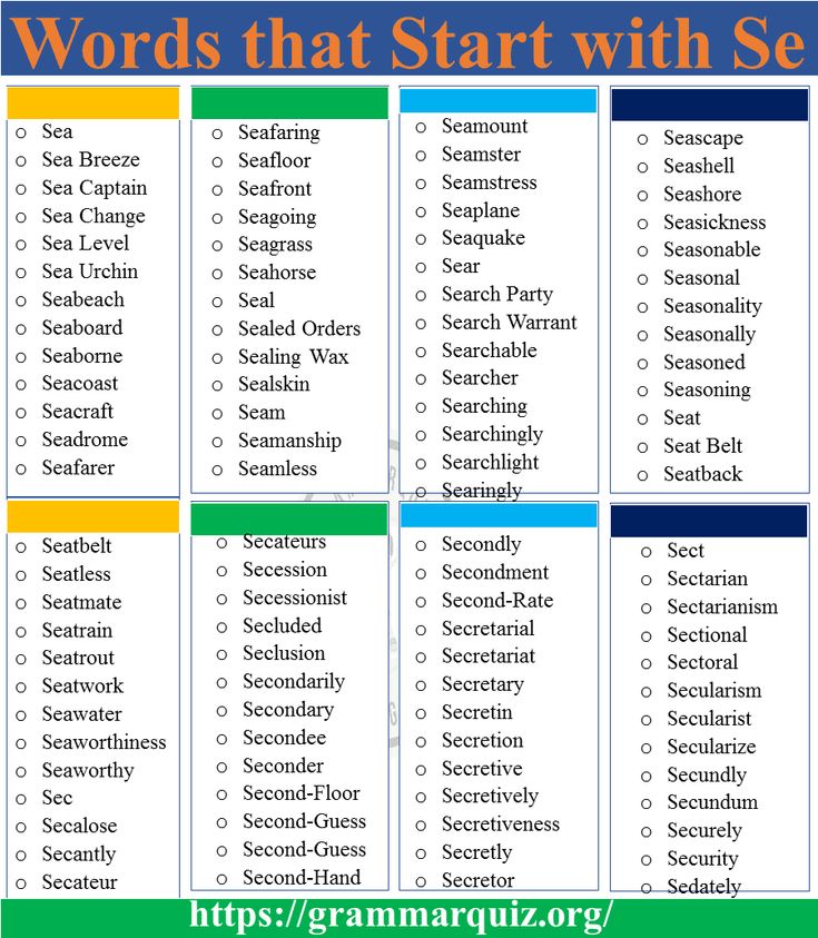 Words That Start with Se - What Are They? Heres an Easy List to Learn Now!