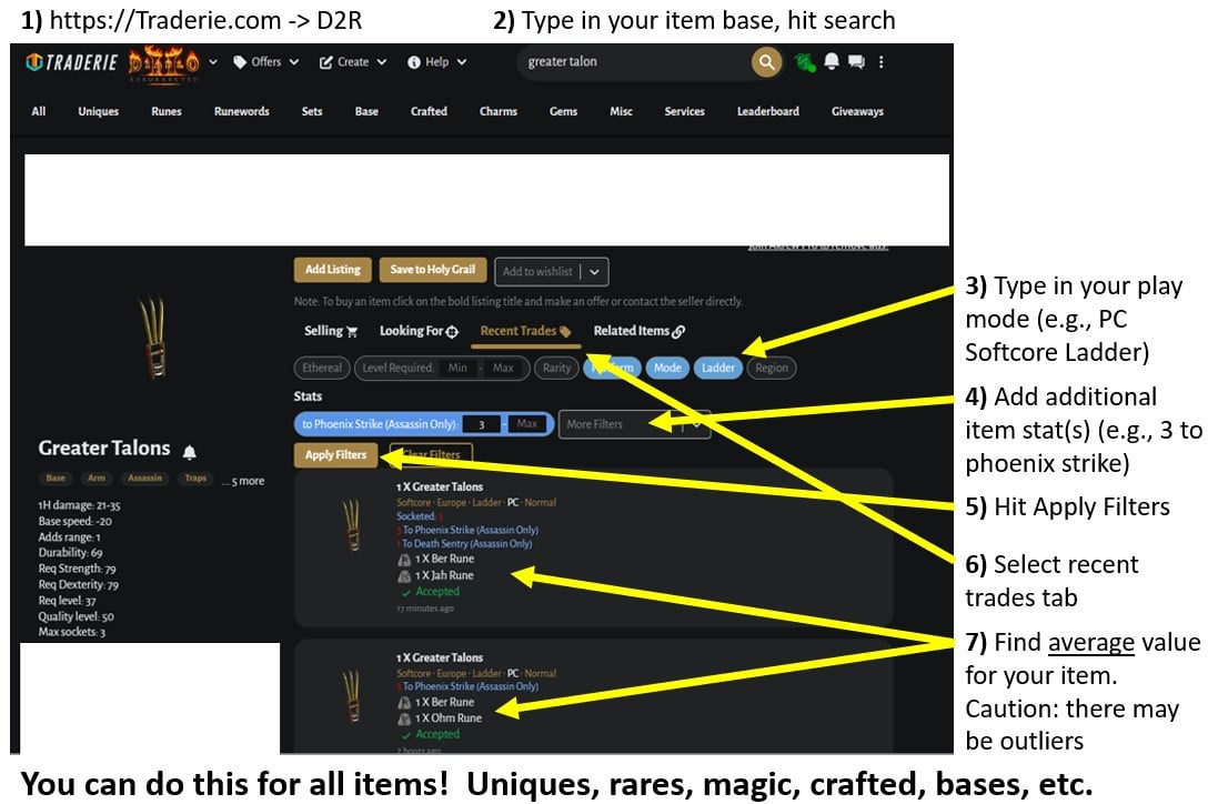 Diablo 2 price check how to do it simple ways to value items